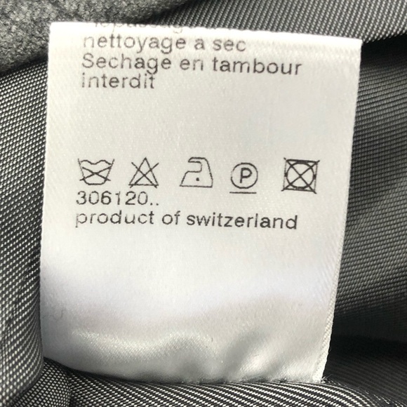 Akris Punto Grey Wool Flannel Puff Sleeve Midi Shift Dress Size 10 - Picture 10 of 11